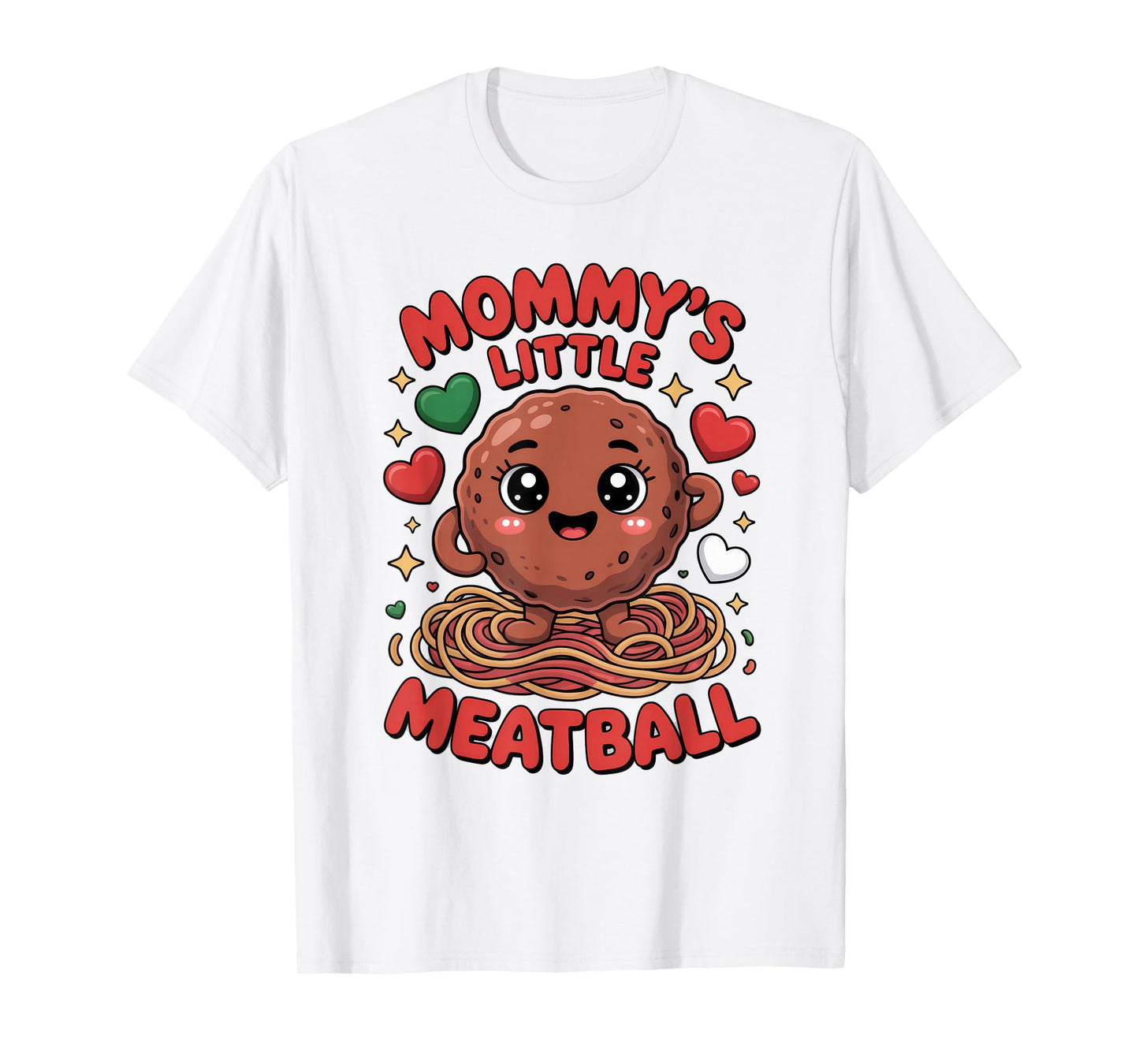 Mommy's Little Meatball Love Italian Kid Funny T-Shirt
