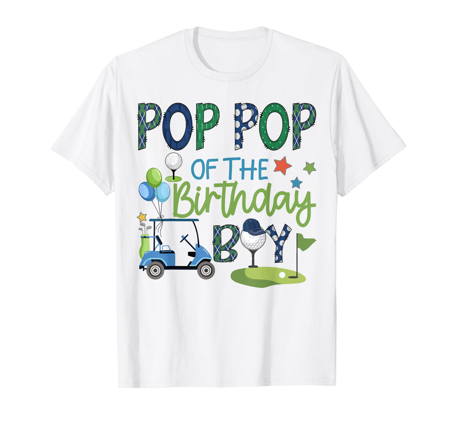 Pop Pop Of The Birthday Boy Hole in One Golf Sport T-Shirt