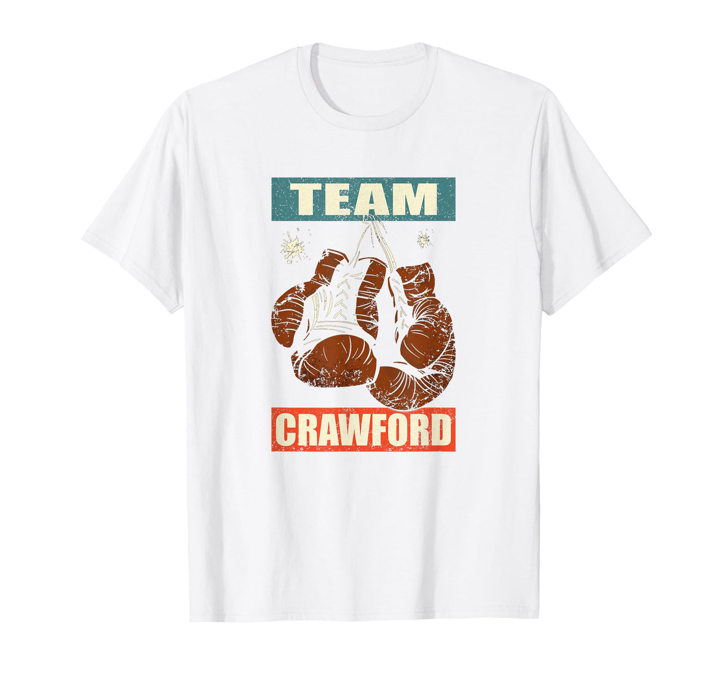 Crawford Last Name Retro Family Crawford Boxing T-Shirt