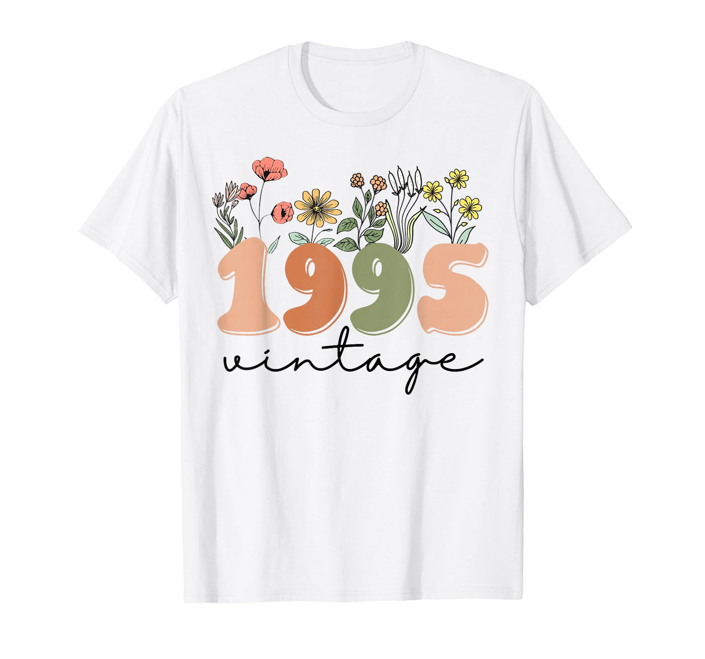 30 Years Old Vintage 1995 30th Birthday Tee Wildflower Women T-Shirt