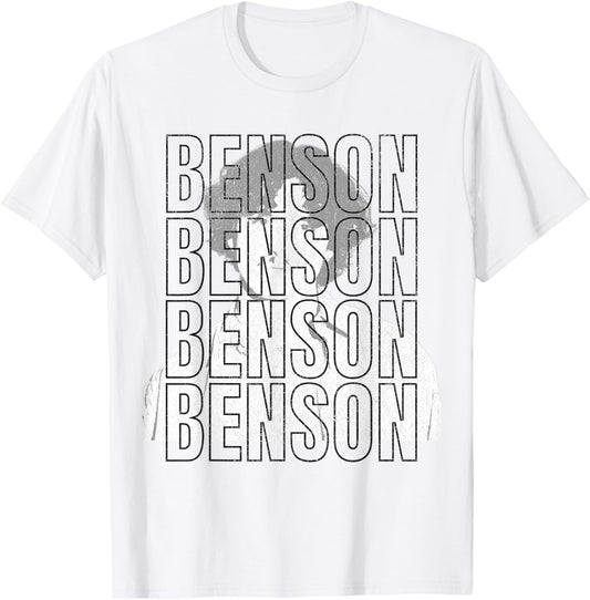 Benson First Name T With Glasses Personalized Vintage Tee T-Shirt