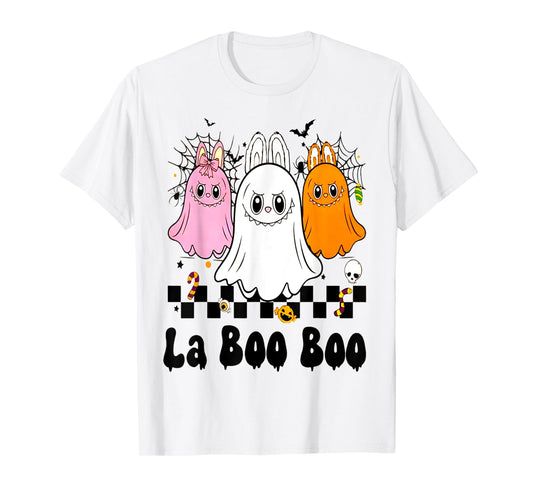 Cute Laboo Boo Ghost Halloween Shirt for Adults Boys Girls T-Shirt
