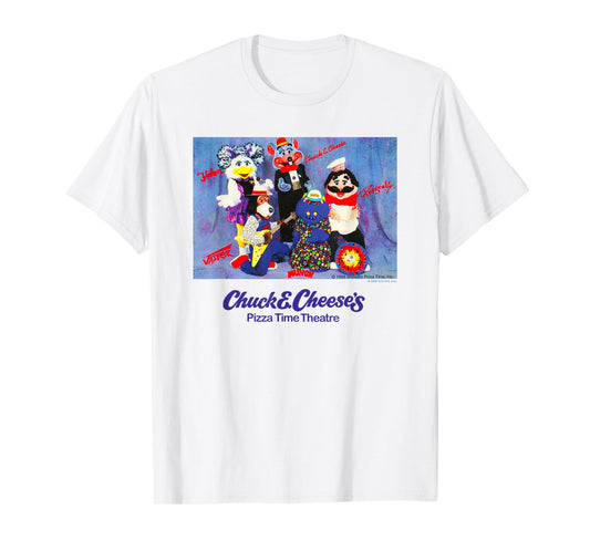 Chuck E. Cheese's Pizza Time Theater Vintage Group Shot T-Shirt