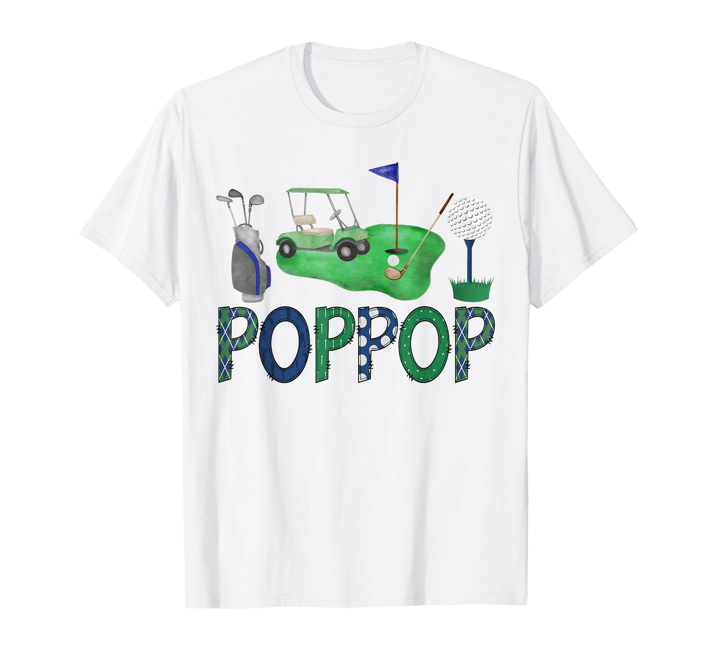 PopPop Of The Birthday Boy Hole in One Golf Sport Matching T-Shirt