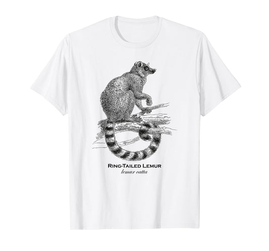 Vintage Animal Retro Wildlife Lemur T-Shirt