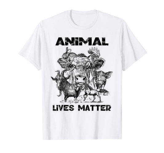 Animal Lives Matter Vegan Gift T-Shirt