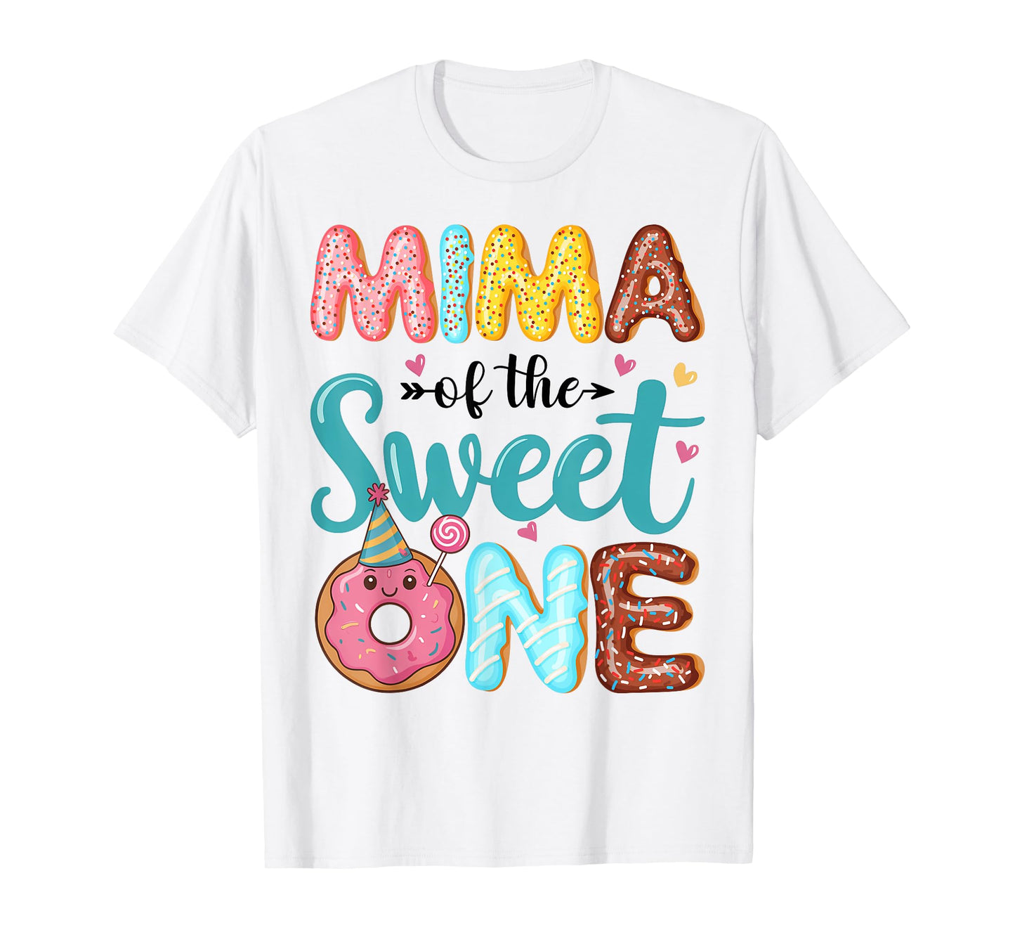 Mima Of The Sweet One 1st Birthday Girl Donut Party T-Shirt