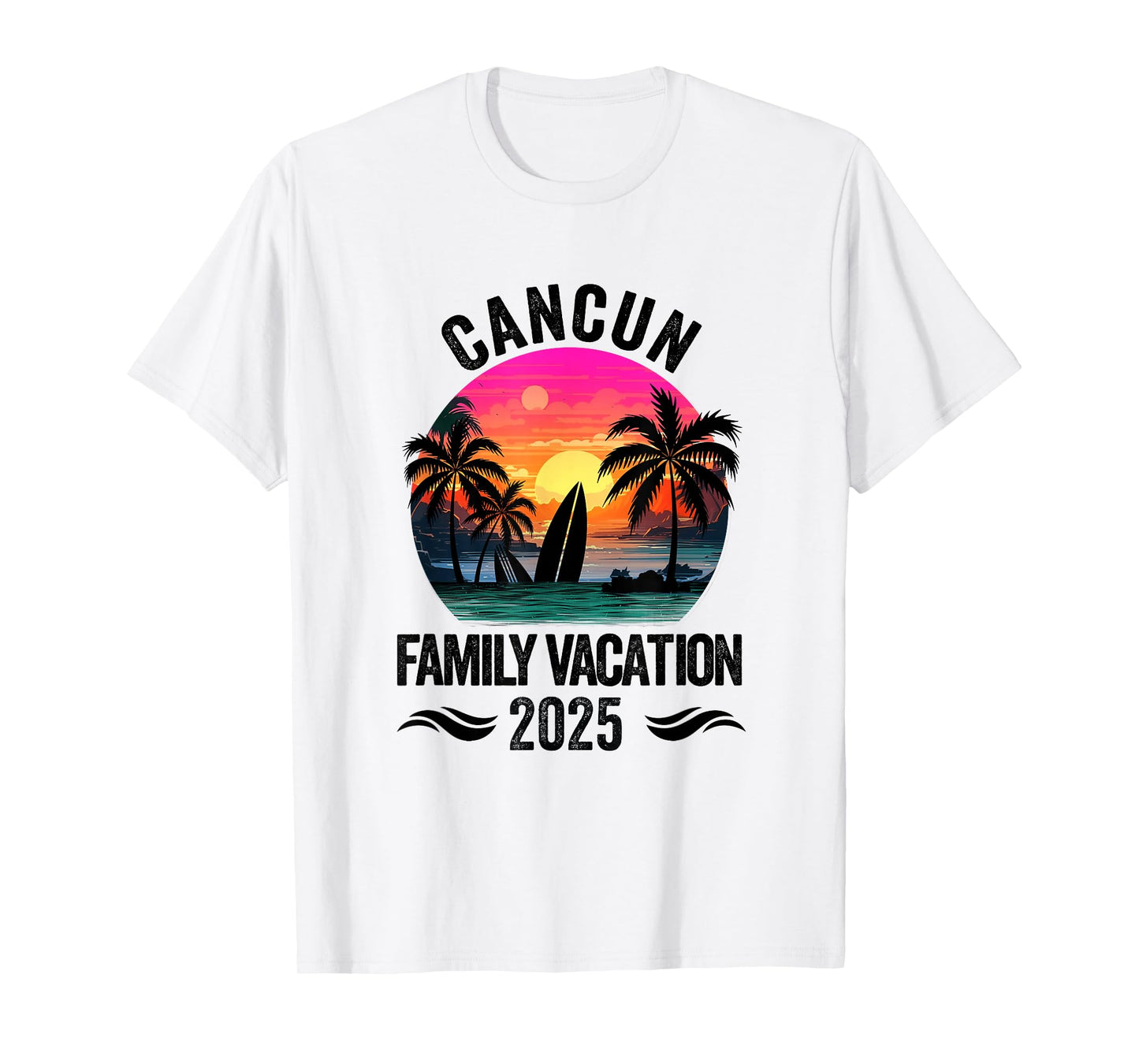 Cancun Family Vacation 2025 Matching Outfits Beach Summer T-Shirt