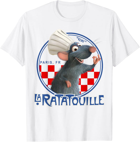 Disney Pixar Ratatouille Remy Chef Hat Portrait Graphic Tee T-Shirt
