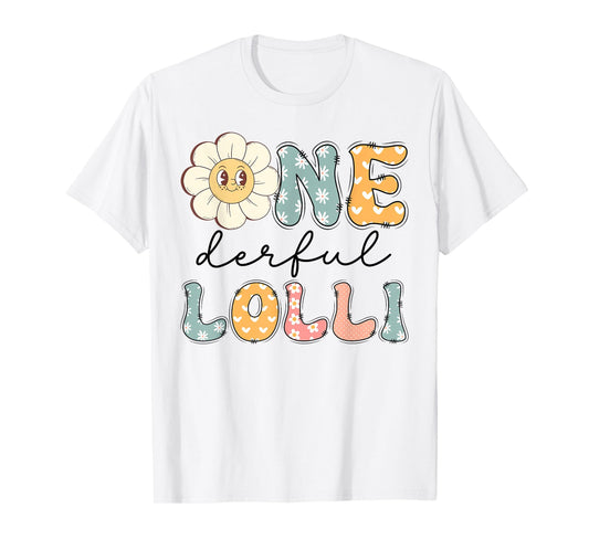 One Derful Lolli Daisy First Birthday Family Matching T-Shirt
