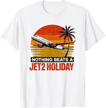 Funny Retro Nothing Beats A Jet2 Holiday Design Vintage T-Shirt