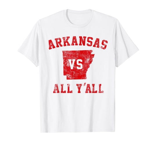 Arkansas vs All Yall for y'all Vintage Men Women T-Shirt