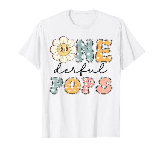 One Derful Pops Daisy First Birthday Family Matching T-Shirt