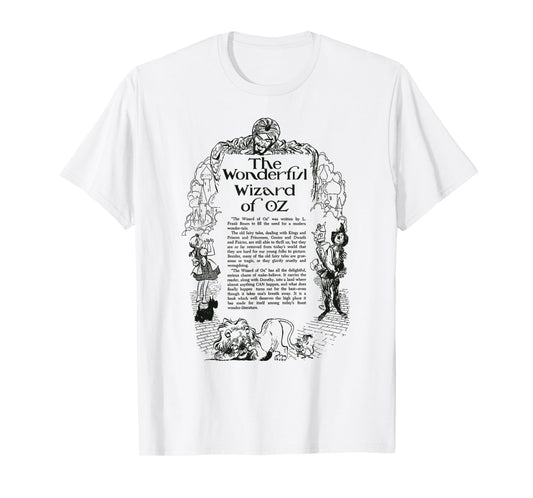 Retro Vintage Wizard of OZ Gifts Oz Book Dorothy Toto Lion Scarecrow Tin Man Wizard of OZ T-Shirt