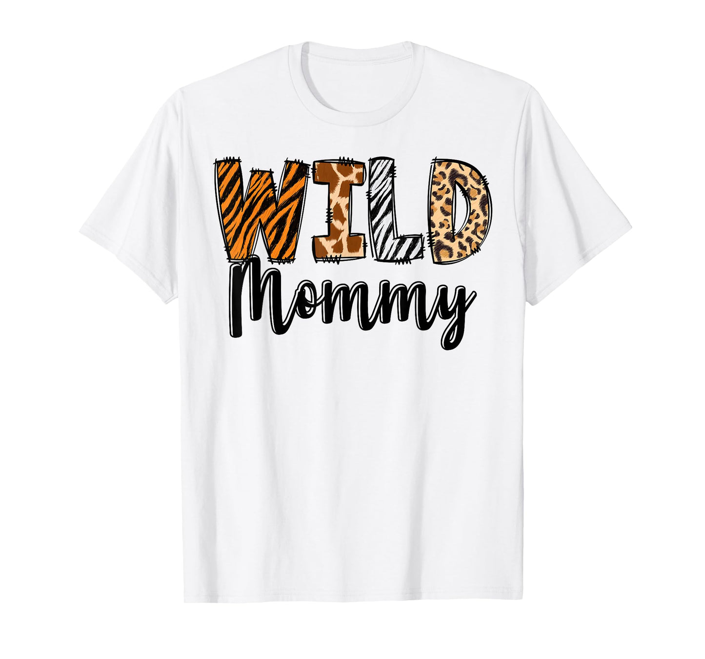 Wild Mommy Zoo Born Two Be Wild B-day Safari Jungle Animal T-Shirt