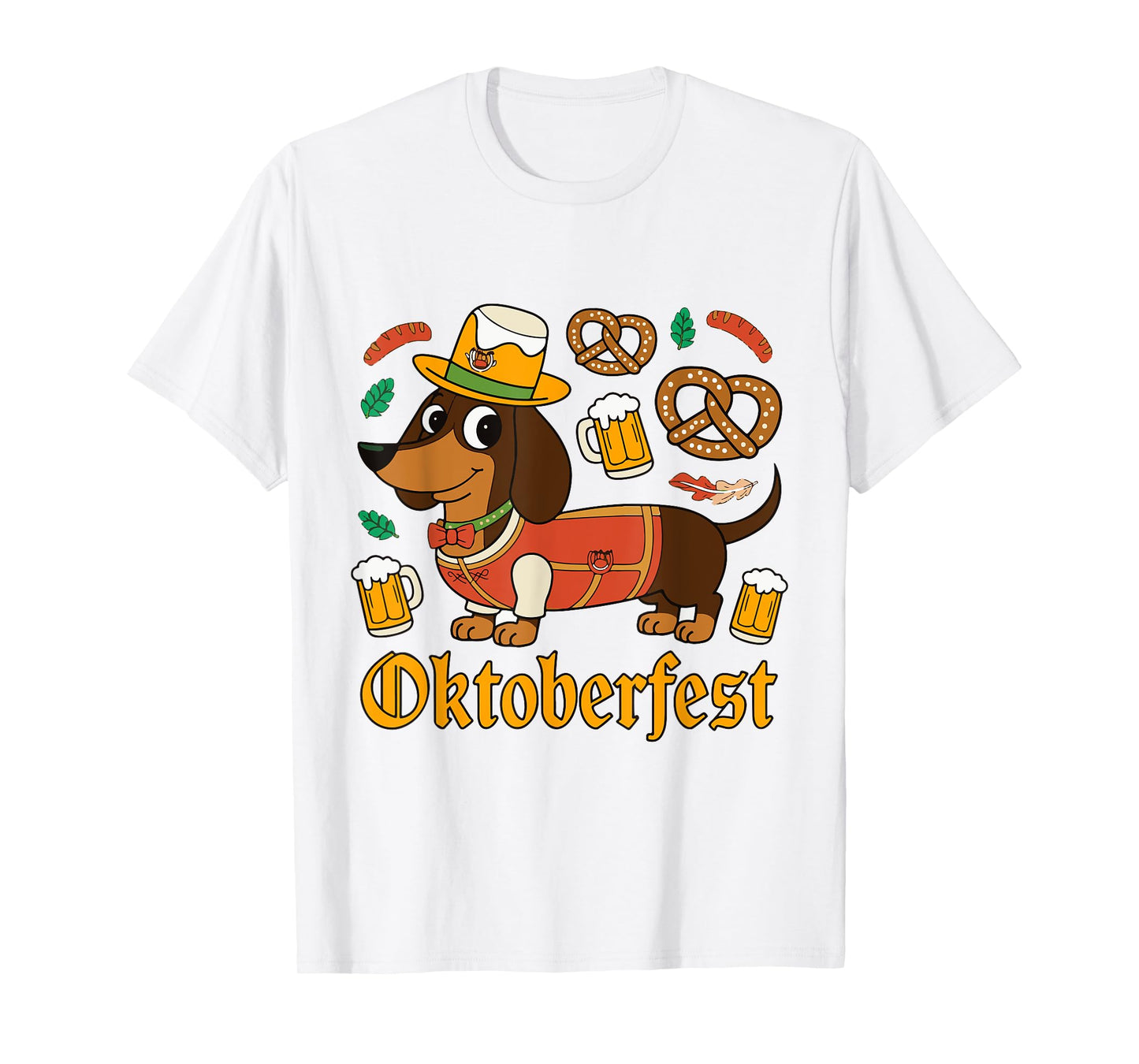 Oktoberfest Dachshund Cute Sausage Dog German Men Women T-Shirt