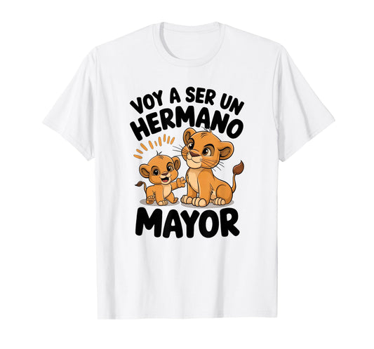 New Baby Announcement Spanish Big Brother Lion Cubs T-Shirt