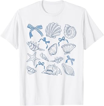Summer Vibes Coquette Bow Hawaii Beach Funny Summer Vacation T-Shirt