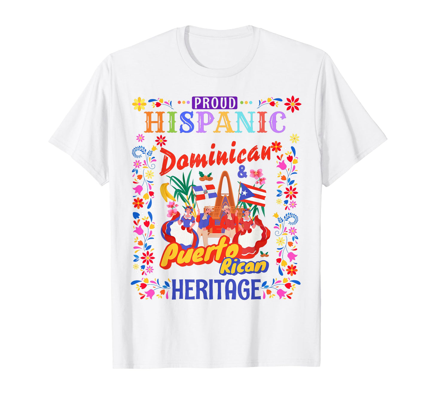 Puerto Rican & Dominican Flag Outfit Idea Women Dominican T-Shirt