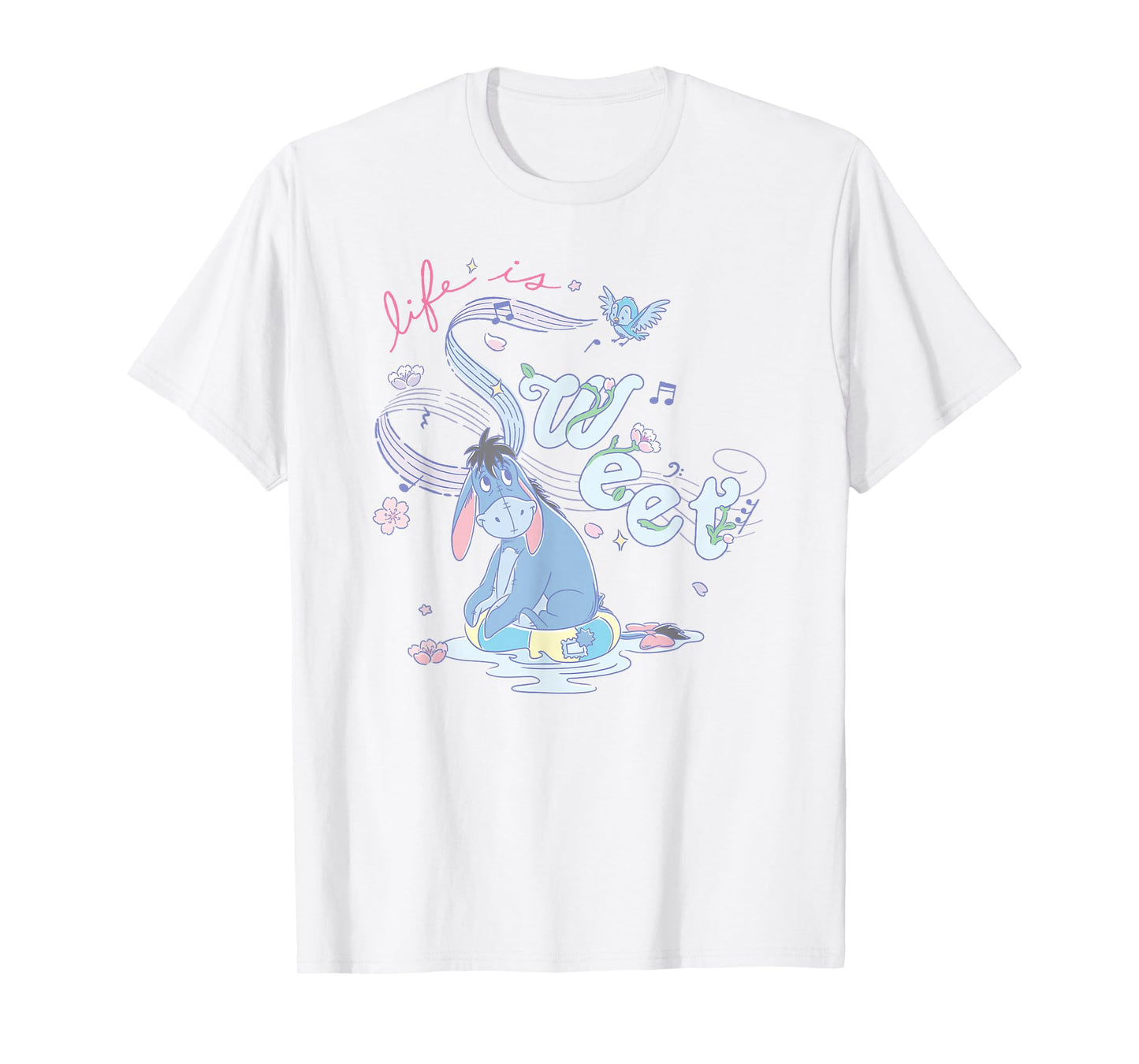 Disney Winnie the Pooh Life Is Sweet Eeyore Retro T-Shirt