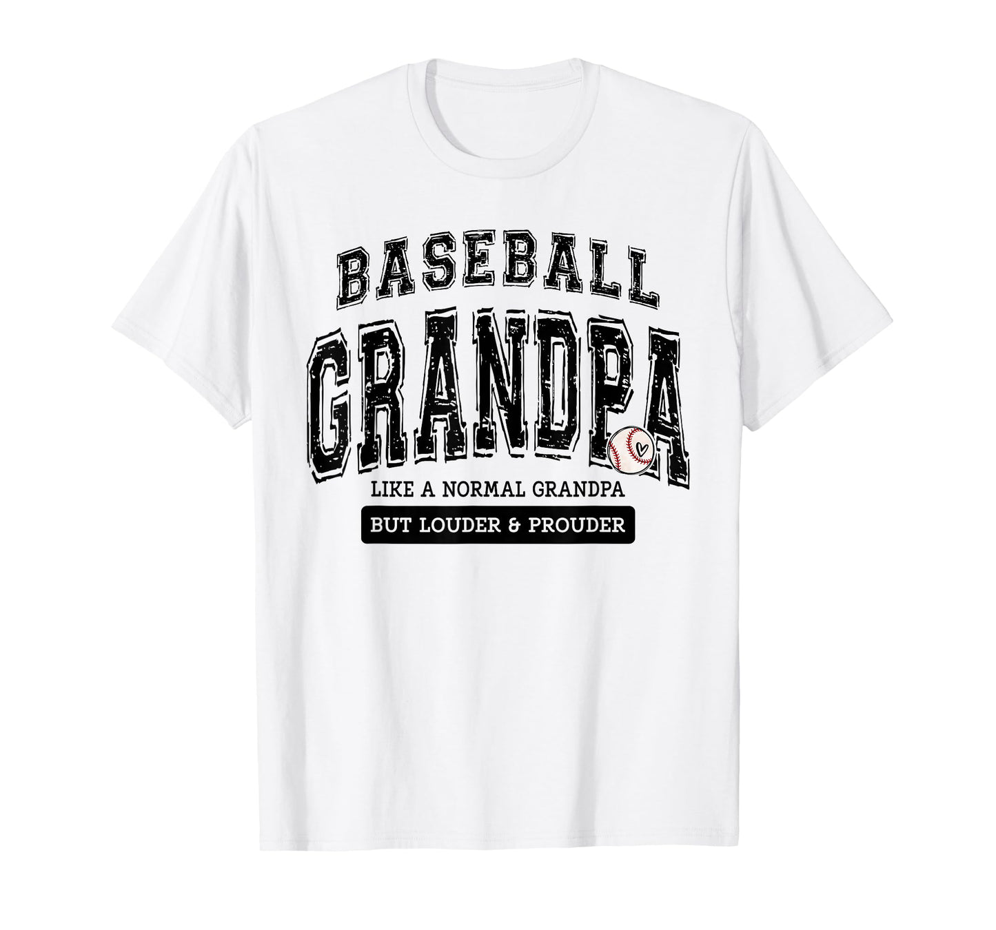 Baseball Grandpa Baseball Father's Day Loud Proud Family T-Shirt