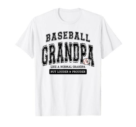 Baseball Grandpa Baseball Father's Day Loud Proud Family T-Shirt