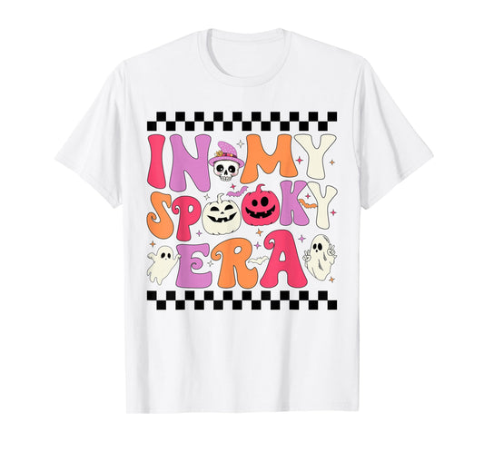 In My Spooky Era Halloween Ghost Groovy Hippie Halloween T-Shirt