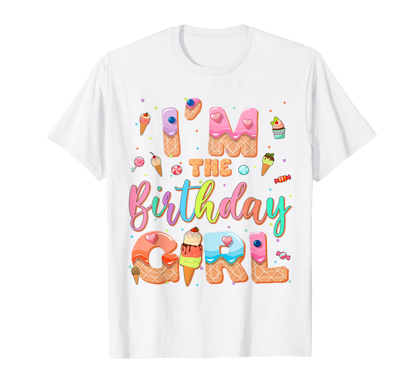Im The Birthday Ice Cream Group Family Matching Party T-Shirt
