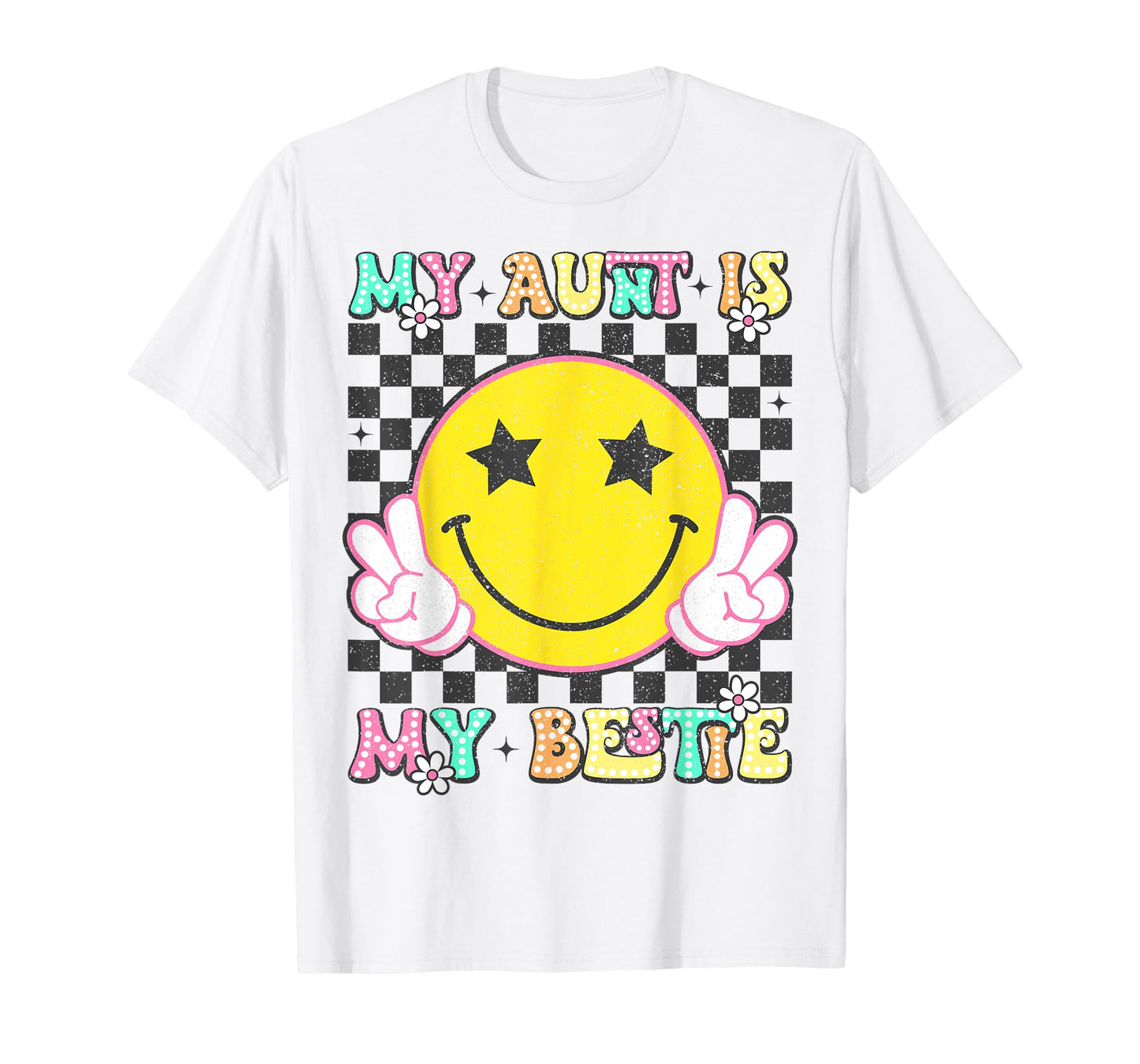 Retro My Aunt is My Bestie Aunt And niece Matching T-Shirt