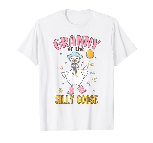 Granny of The Silly Goose First Birthday Family Matching T-Shirt