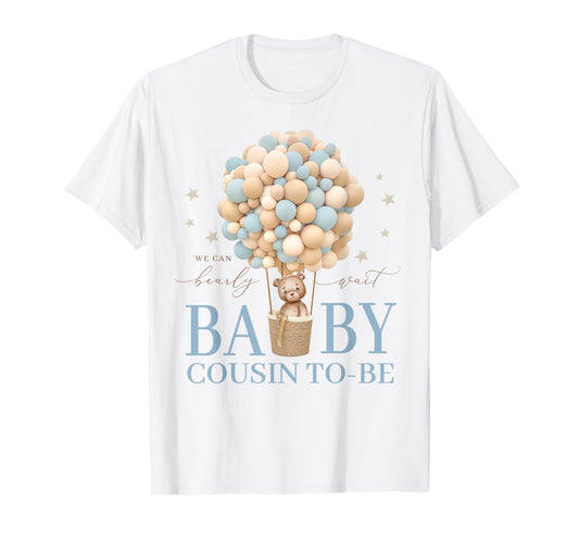 Cousin We Can Bearly Wait Baby Shower Bear Family Matching T-Shirt