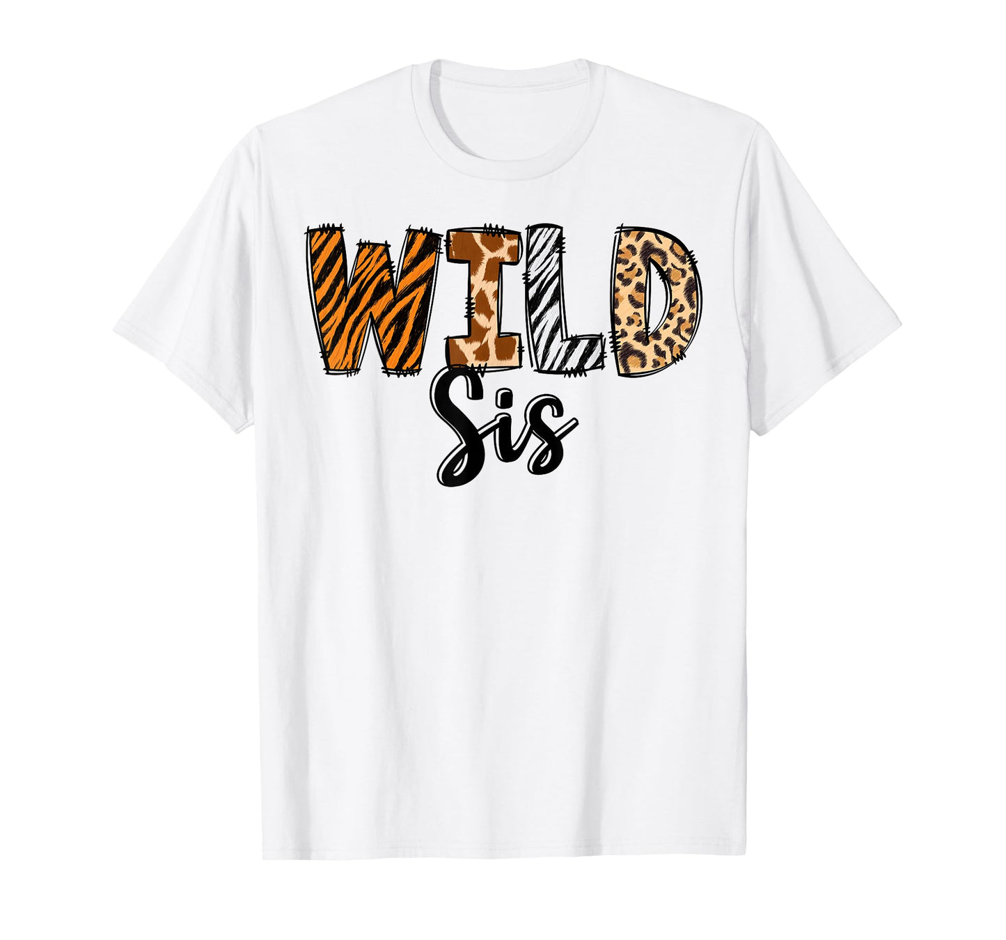 Wild Sis Zoo Born Two Be Wild B-day Safari Jungle Animal T-Shirt
