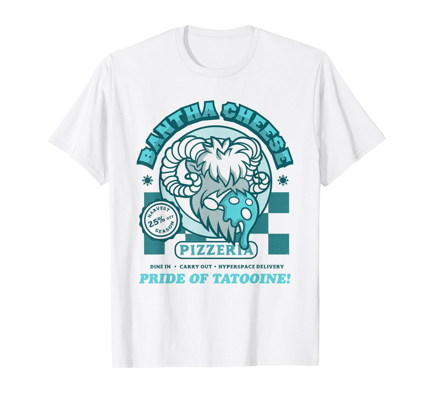 Star Wars Bantha Cheese Pizzeria Blue Milk Pizza Funny T-Shirt