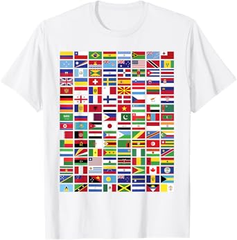 Flags - Over 100 Countries World Geography Vexillology Alt T-Shirt