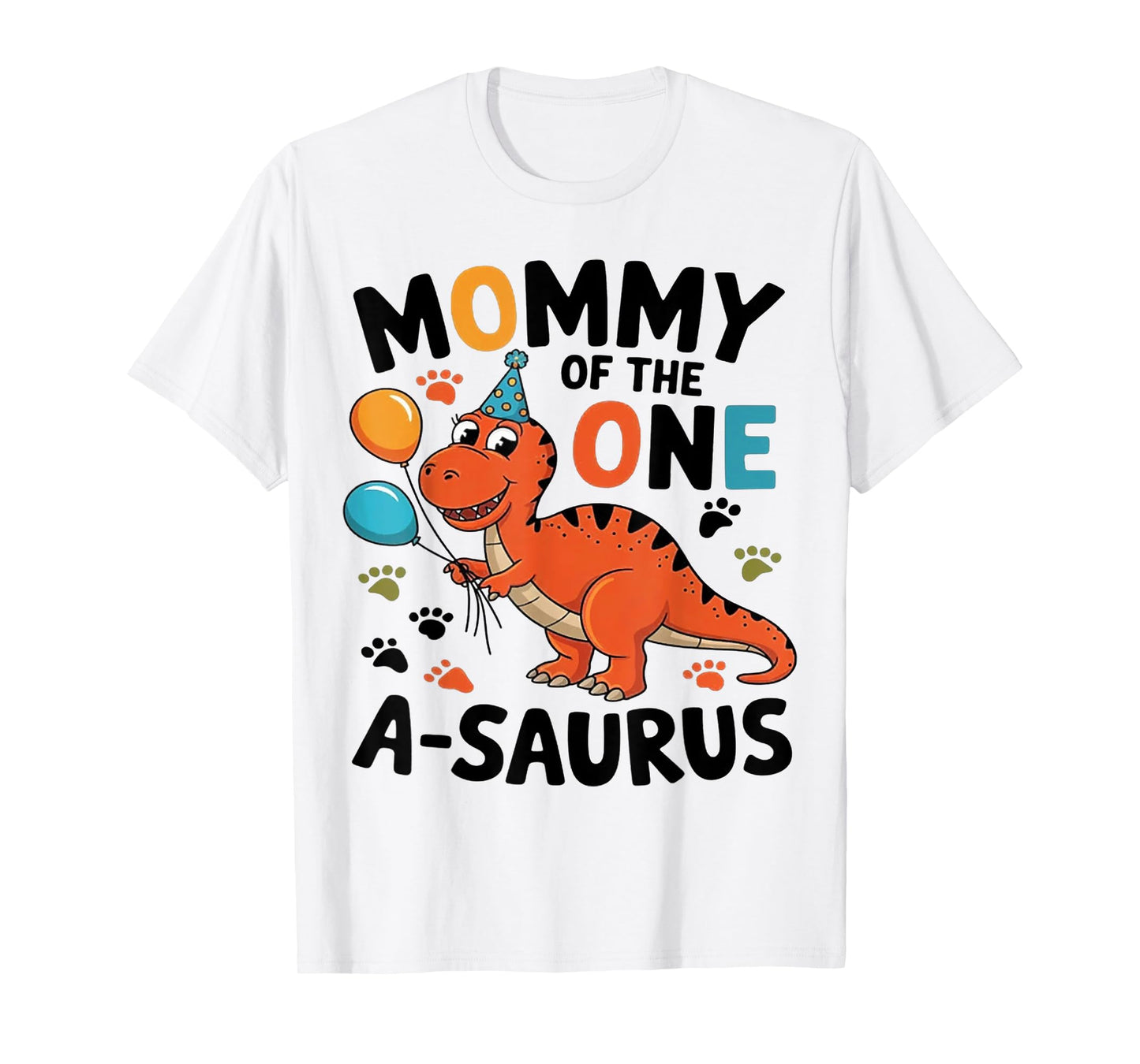 Mommy of The One-A-Saurus 2Nd Birthday Dinosaur Party T-Shirt