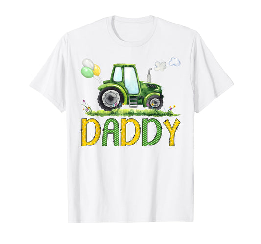 Daddy of The Birthday Boy Tractor Farm Truck Matching T-Shirt