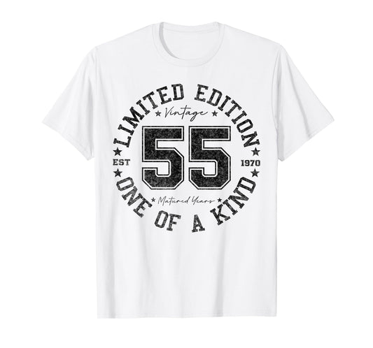 55 Year Old Gifts Vintage 1970 Limited Edition 55th Birthday T-Shirt
