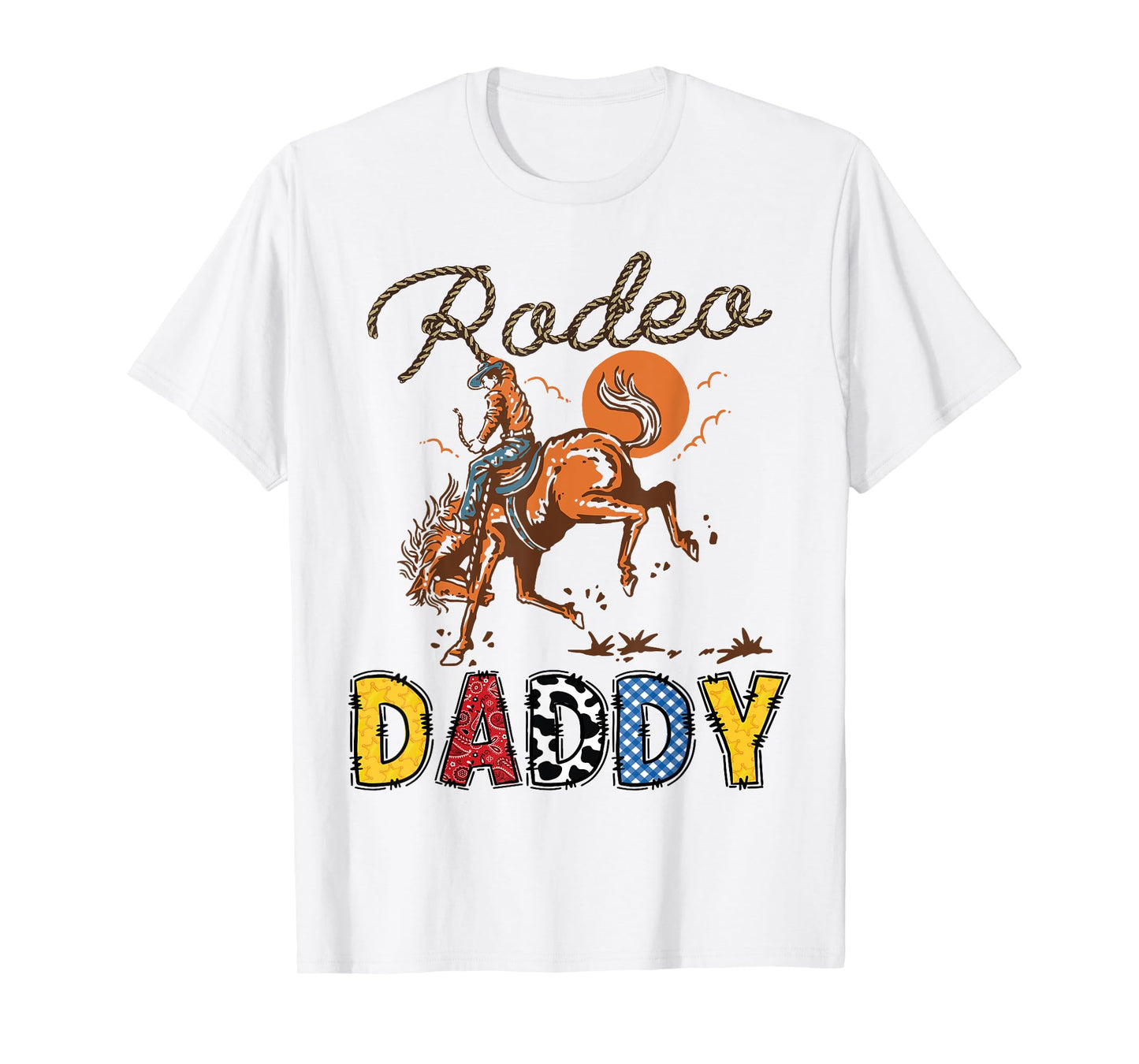 Rodeo Daddy Cowboy Cowgirl Birthday Matching Family T-Shirt