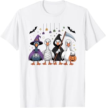 Halloween Goose Costume Spooky Goosey Witchy Halloween Vibes T-Shirt