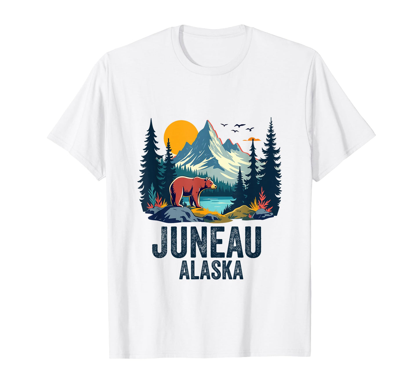 Juneau Alaska Souvenir Men Women Alaskan Trip Family T-Shirt