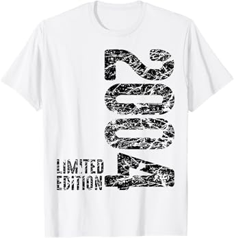 21st Birthday Man Woman 21 Years 2004 Decorative Funny Gift T-Shirt