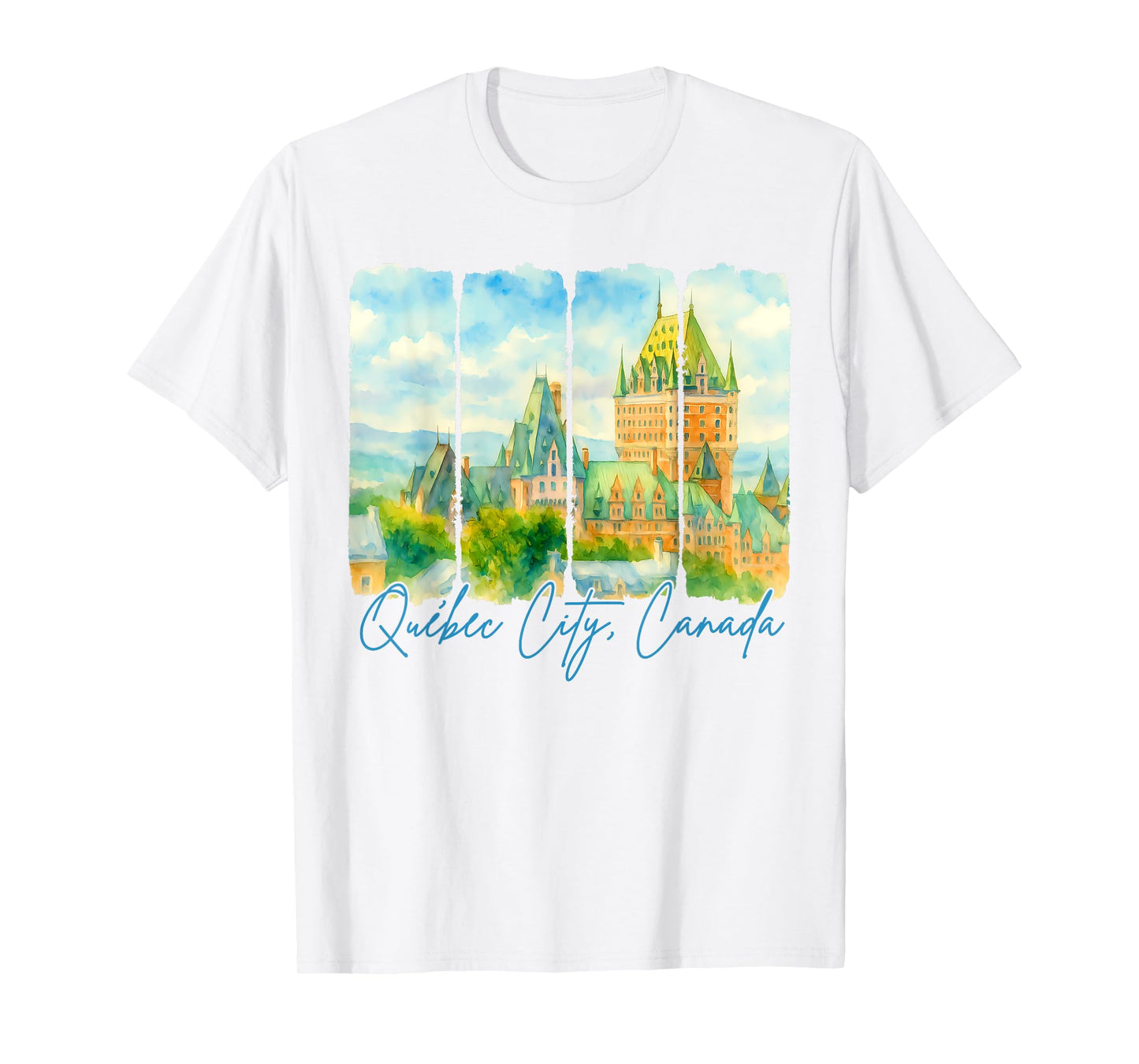 Quebec City Canada Traveling Brushstroke Meet Me In Quebec T-Shirt