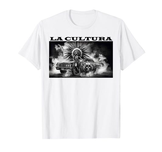 Chicano Mexican Culture Lowriders Aztec Classic La Cultura T-Shirt