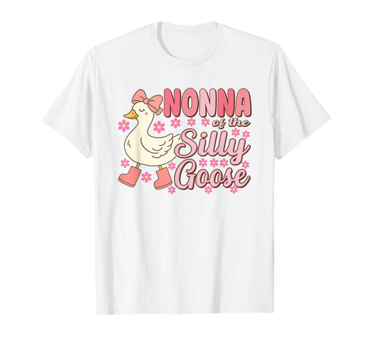 Nonna Goose On The Loose Funny Birthday Matching Family T-Shirt