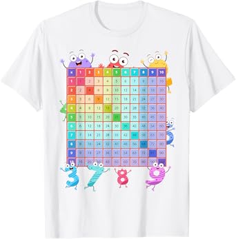 Maths Fancy Dress Idea For Kids & Kids Multiplication Square T-Shirt
