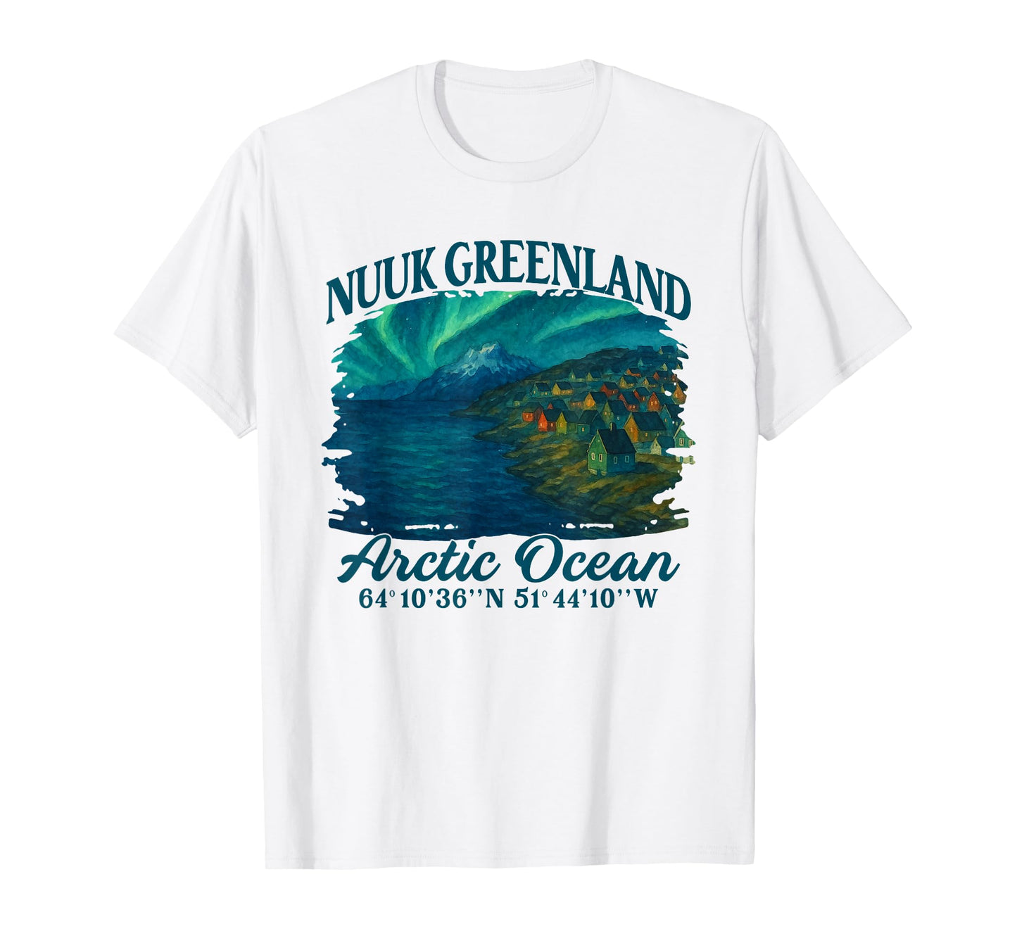 Nuuk Greenland Souvenir Kingdom Of Denmark Arctic Ocean T-Shirt