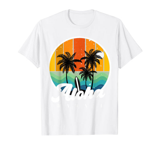 Aloha Hawaiian-Shirt Palm Beach Hawaii Kids Youth Teen Girl T-Shirt