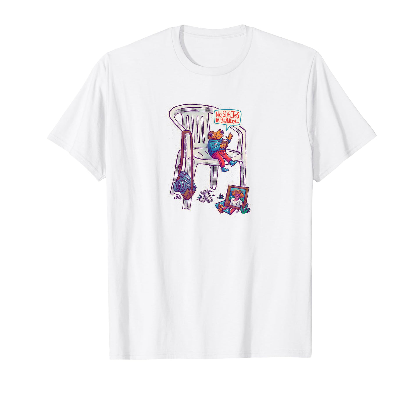 Sillas Blancas Puerto Rico Sapo Concho Bandera Boricua T-Shirt