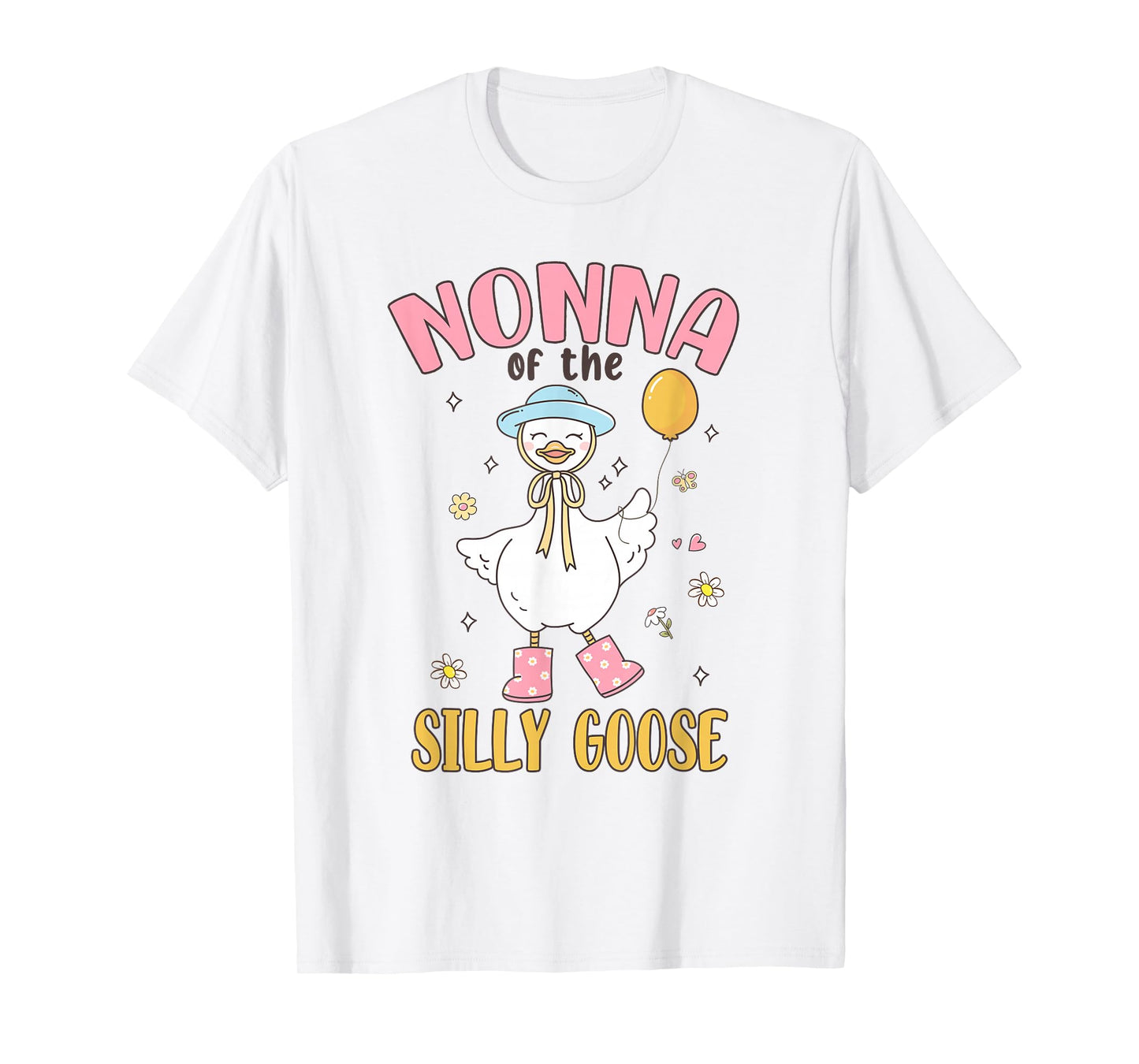 Nonna of The Silly Goose First Birthday Family Matching T-Shirt