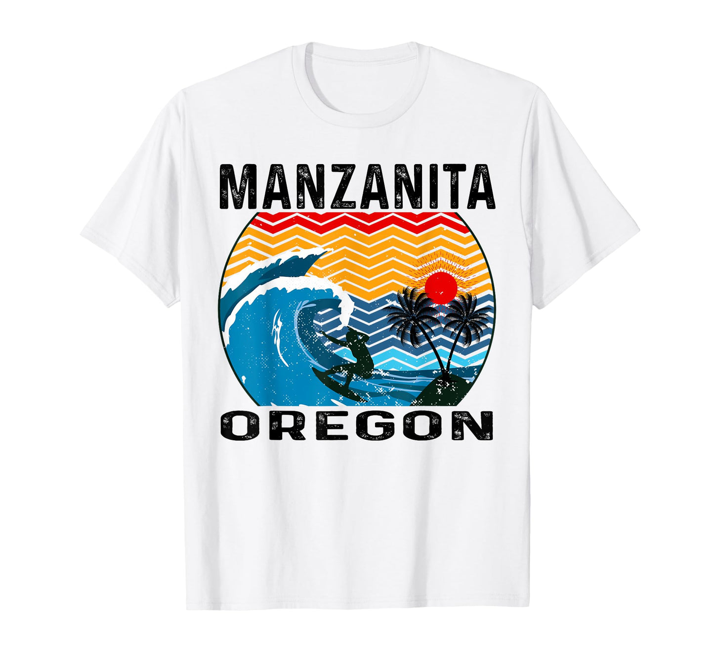 Oregon Manzanita Surfing Surfboard T-Shirt